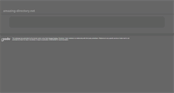Desktop Screenshot of amazing-directory.net